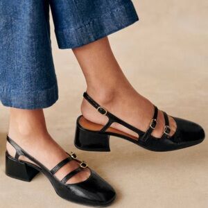 Paula Babies Heel | Black Varnish |